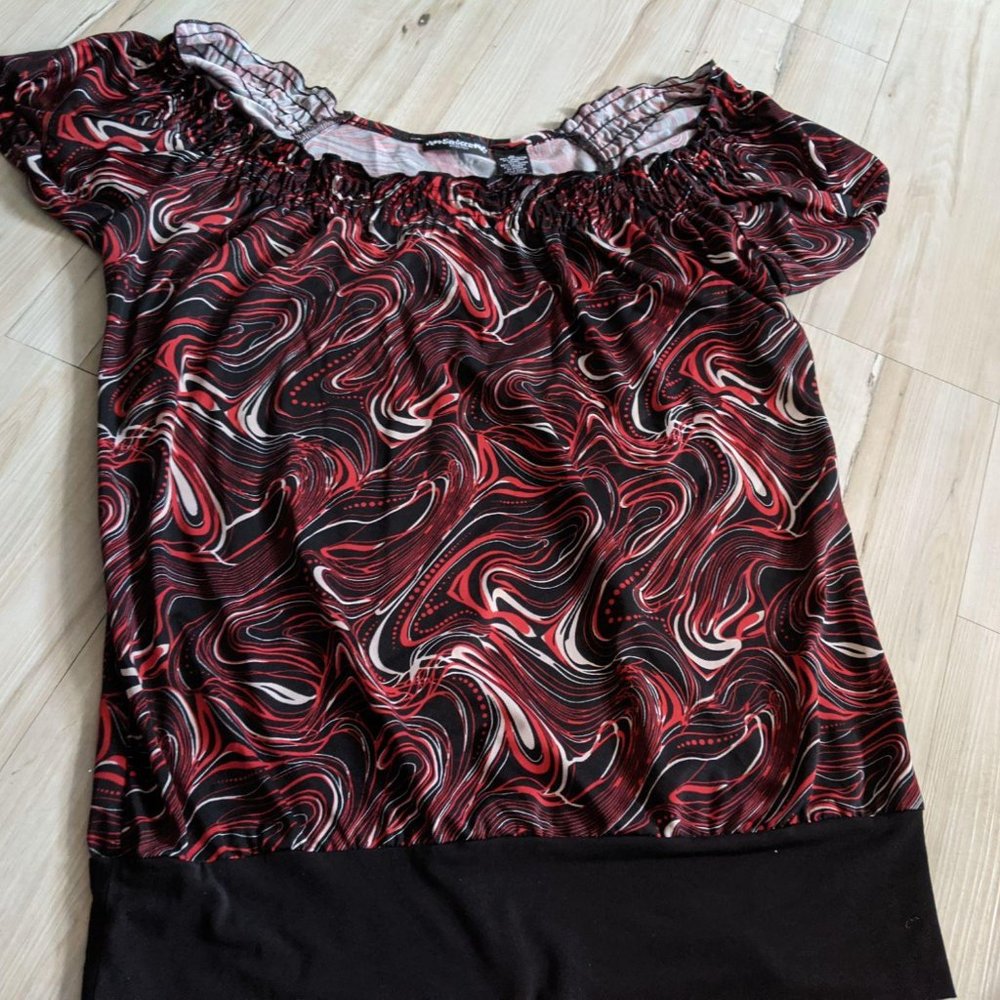 Sixteen Stretch‎ Women’s Top Shirt  Blouse Short Sl